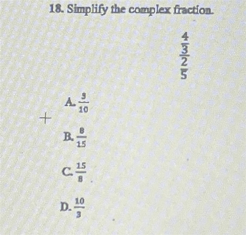 18. Simplify the complex fraction.-example-1