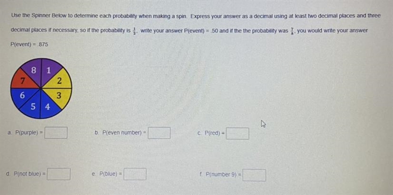 Need help with the introduction to probability lesson, photo is attached below.-example-1