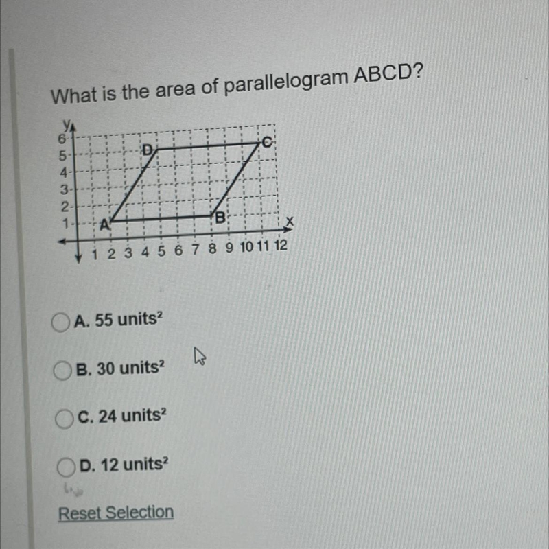 What is the area of parallegram ABCD-example-1