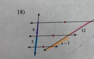 Solve for X on number 18-example-1