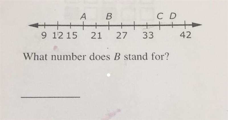 A B + +++ + 9 12 15 21 27 33 C D ++ 42 What number does B stand for? C - C - L L-example-1