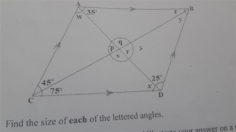 The figure below represents a parallelogram ABCD with AB//CD and AC//BD A 35° B Z-example-1