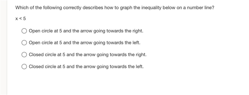 Which of the following correctly describes how to graph the inequality below on a-example-1