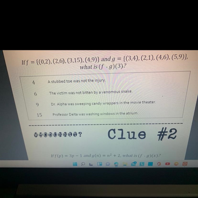 Help zoom it in to see it better. What’s clue #1-example-1