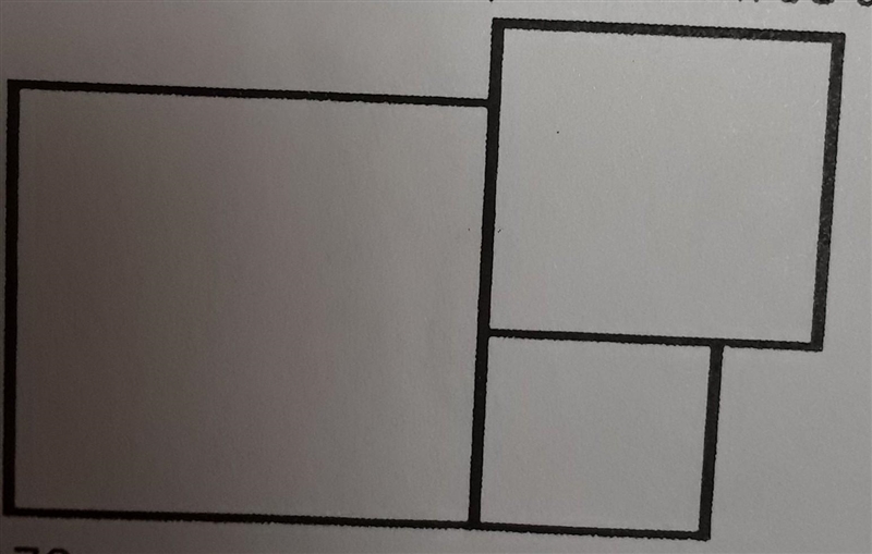 A shape is made by these three squares. What is the perimeter of new shape below:​-example-1