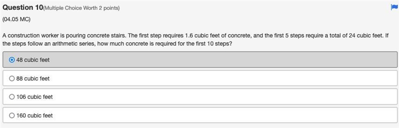 A construction worker is pouring concrete stairs. The first step requires 1.6 cubic-example-1