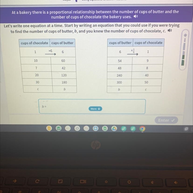 Please help me find the equation for b. This is due today in my math class-example-1