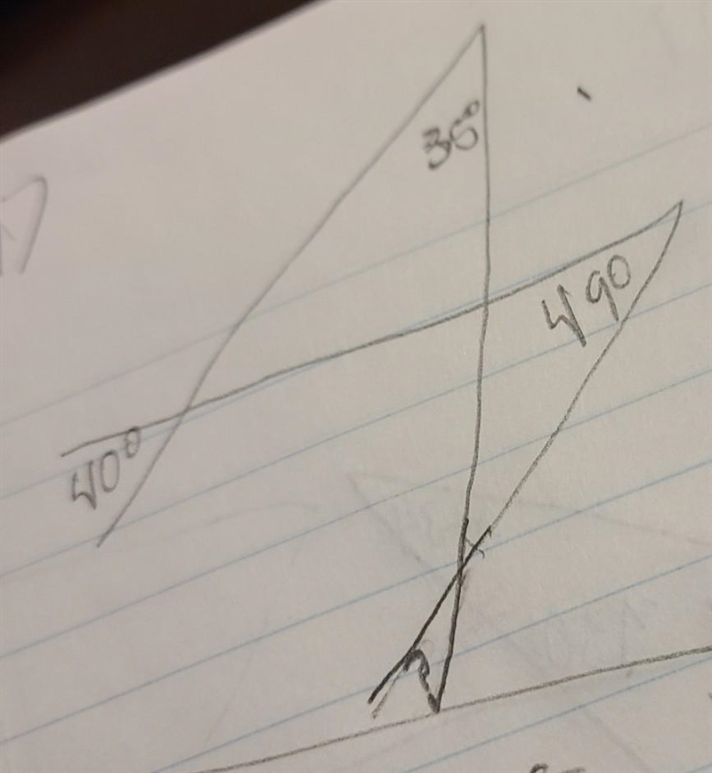 Can you show me how to solve this it is angles in a triangle-example-1