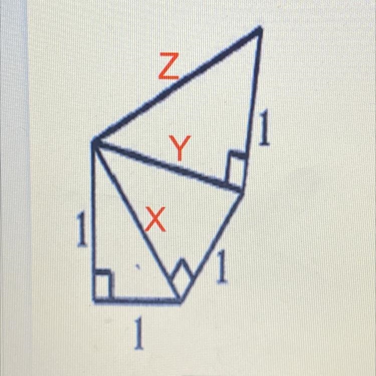 What is the length of side x,y, and z-example-1