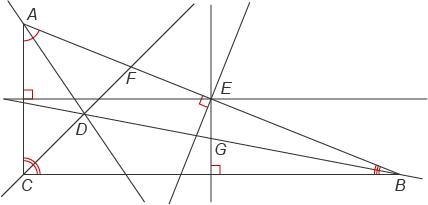 Which point is the incenter of △ABC?-example-1