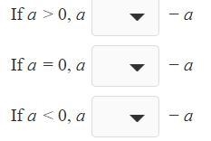 Which is larger? a or -a-example-1