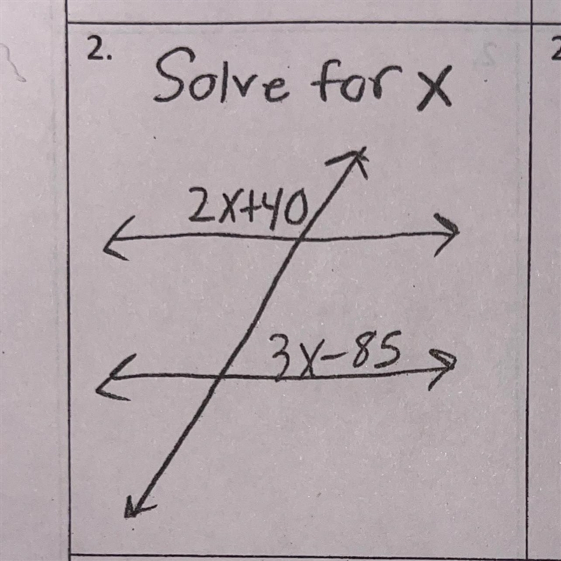 Solve for X HELP PLS-example-1