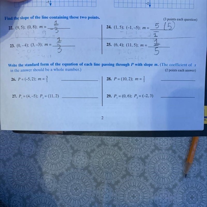 PLEASE give me the answer to #26 -#29-example-1