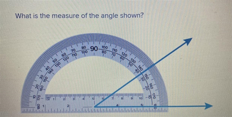 What is the measure of the angle shown?-example-1