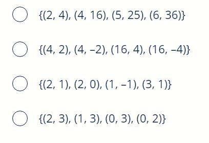 In which set of points is y a function of x?-example-1