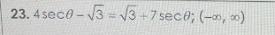 Solve the equation for all solutions in the interval. Write each answer in radians-example-1