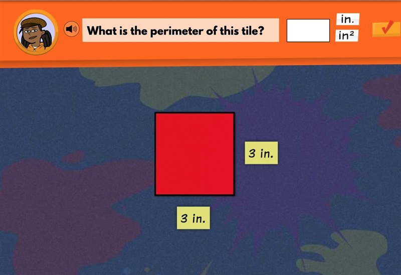 What is the perimeter of this tile-example-1