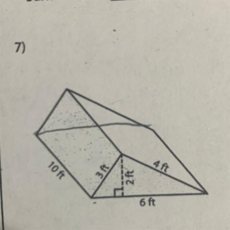 Aft 10 ft 3 ft 2 ft 6 ft Surface Area = Surfa I need the surface area-example-1