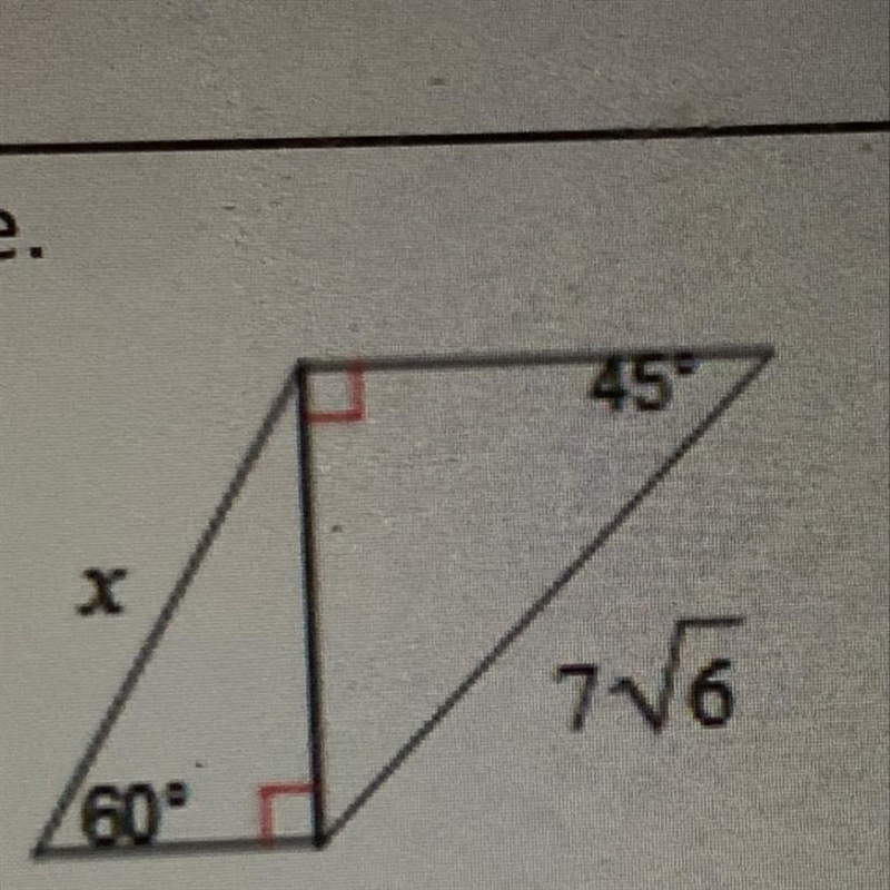 Please help me solve for X, I am including a picture-example-1