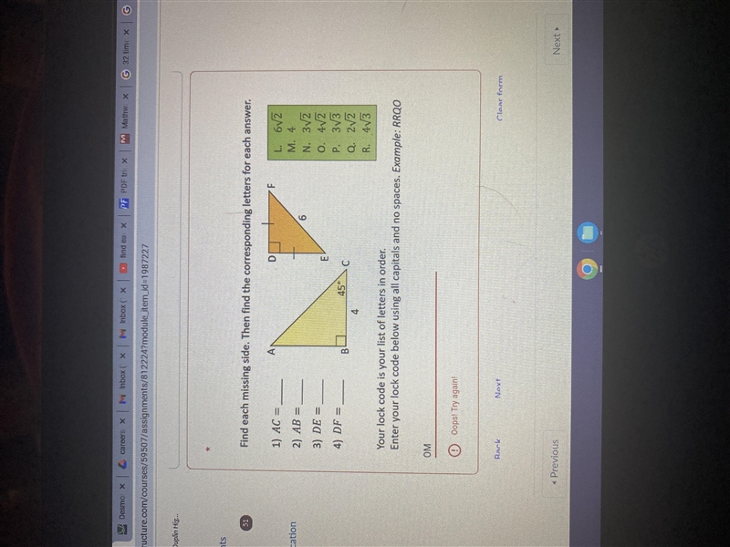 Find the angle of DE-example-1