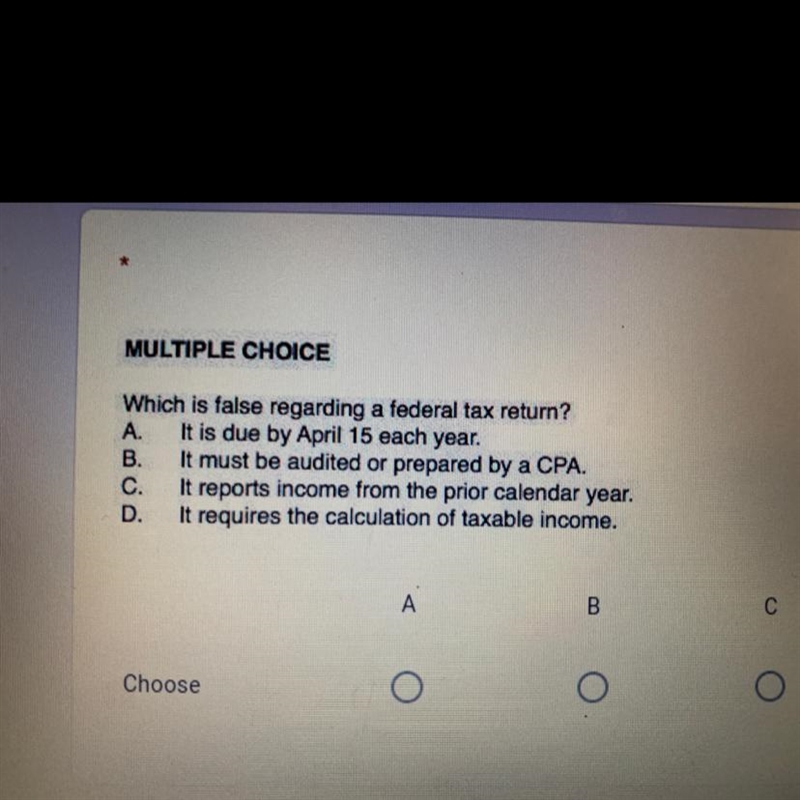 Which is false? Financial math-example-1