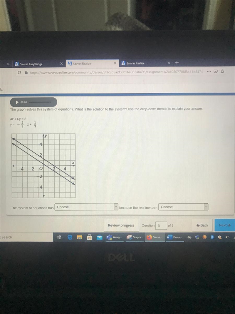 The graph solves this system of equations. What is the solution to the system? Use-example-1