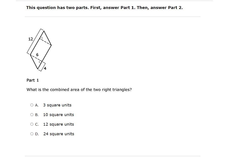 Answer part 1 and part 2 please I need help-example-1