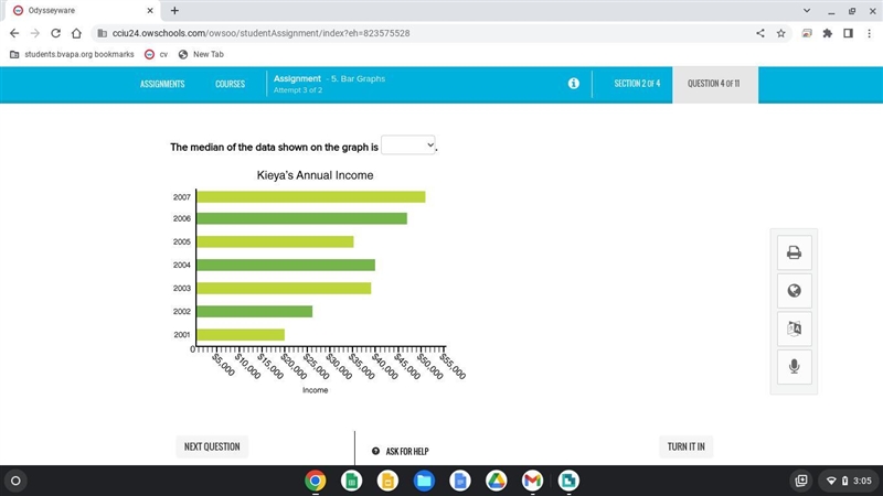 The median of the data shown on the graph is-example-2