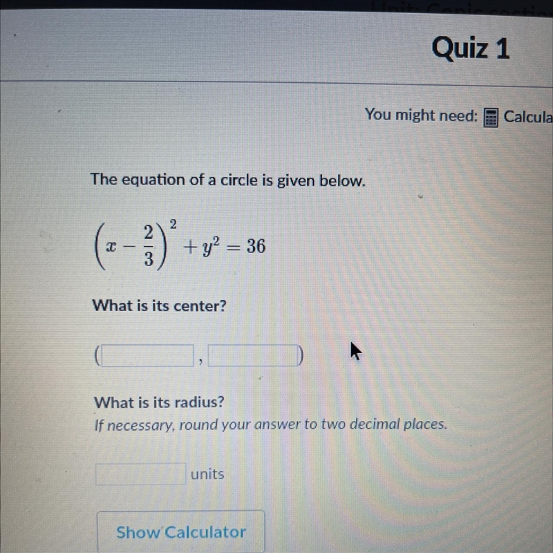 What is the center? what is the radius-example-1