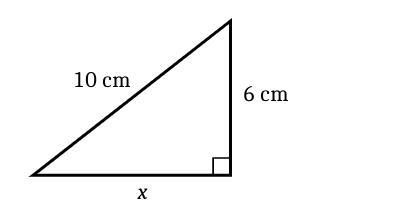 Label the vertices then use the pythagorean theorem to find x-example-2