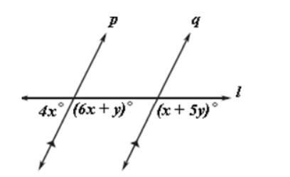 5. Find the values of x and y: X:______________ Y:_____________-example-1