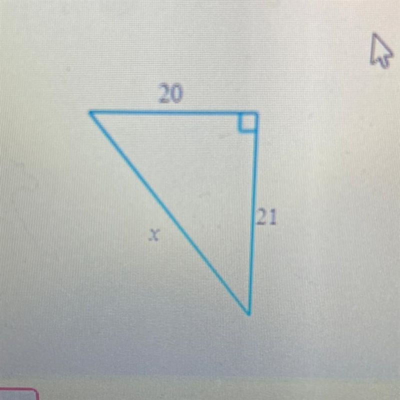 What is the missing length x-example-1