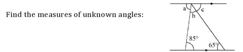 Find the measure of unknown angle​-example-1