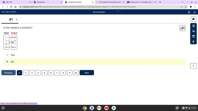 Is the relation a function?-example-1