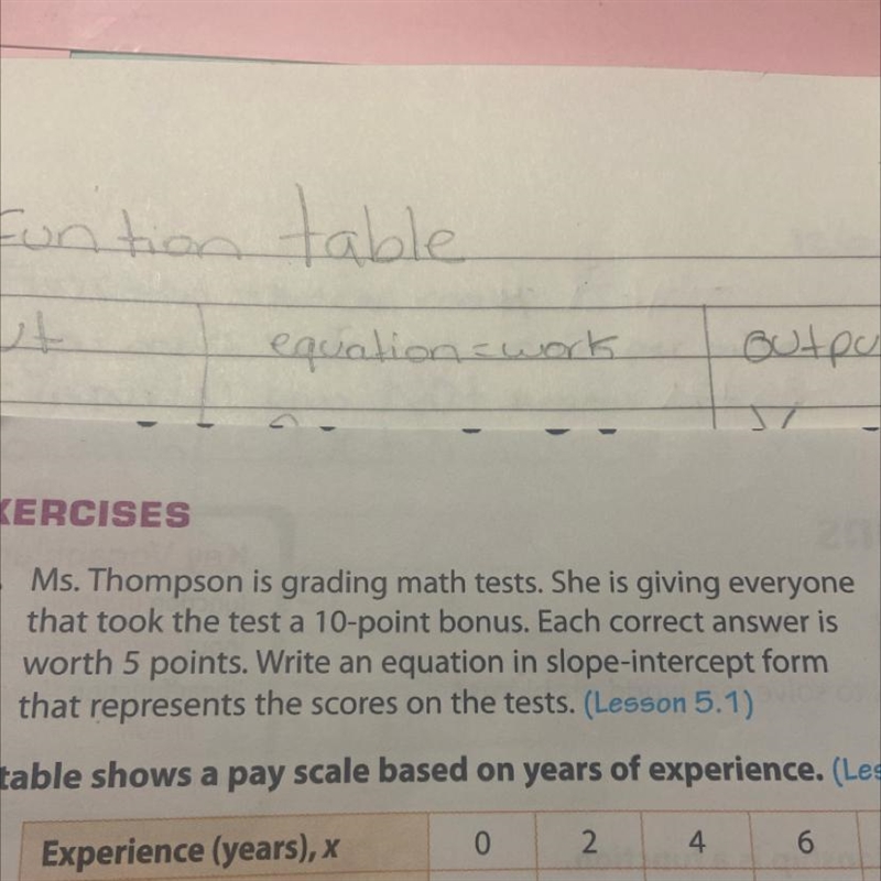 Ms. Thompson is grading math tests. She is giving everyone that took the test a 10-point-example-1