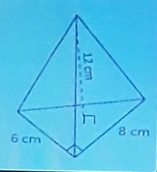 Valeria created a triangular pyramid as part of her science fair project. The triangular-example-1