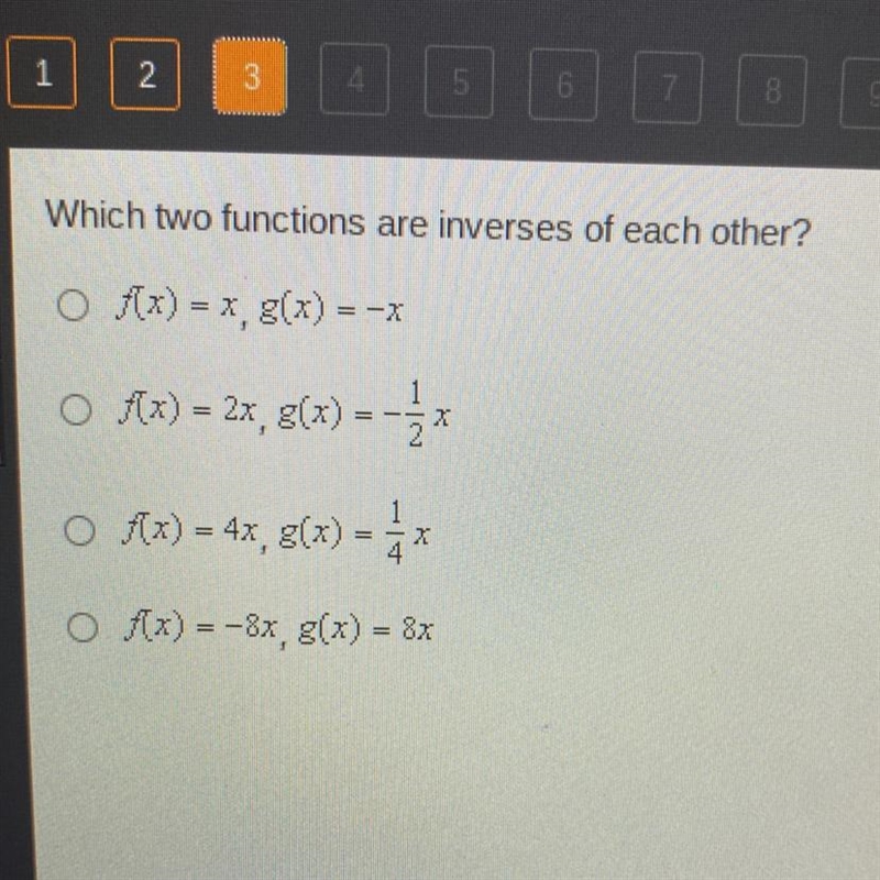 Which two functions are inverses of each other? HURRY 30 points-example-1