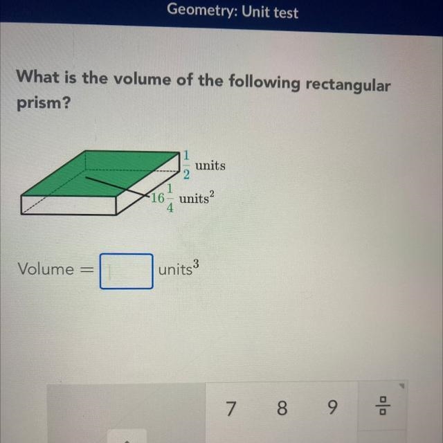 What is the volume of the following rectangular prism?-example-1