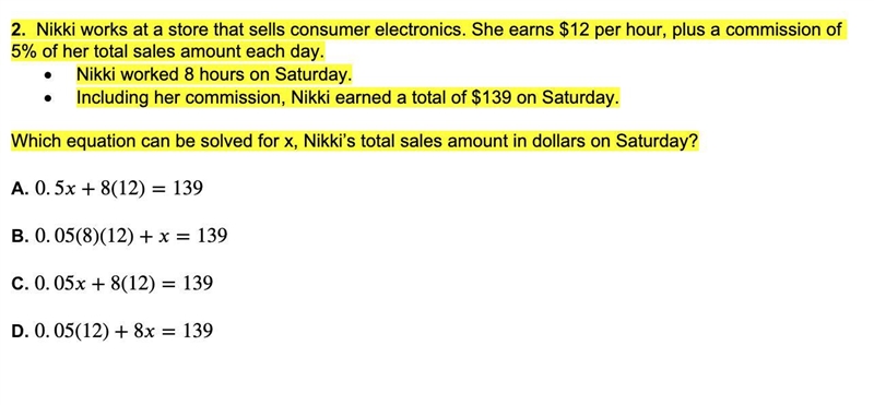 TWO QUESTIONS!!! 1. Nikki works at a store that sells consumer electronics. She earns-example-1