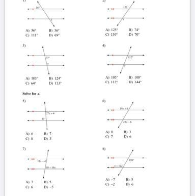 Find the measure of each angle indicated?-example-1