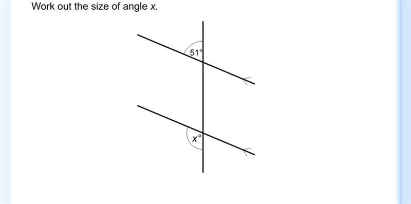 Work out the size of angle x-example-1