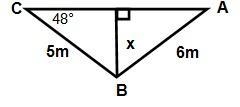 Which of the following is correct for determining the length of x to the nearest tenth-example-1