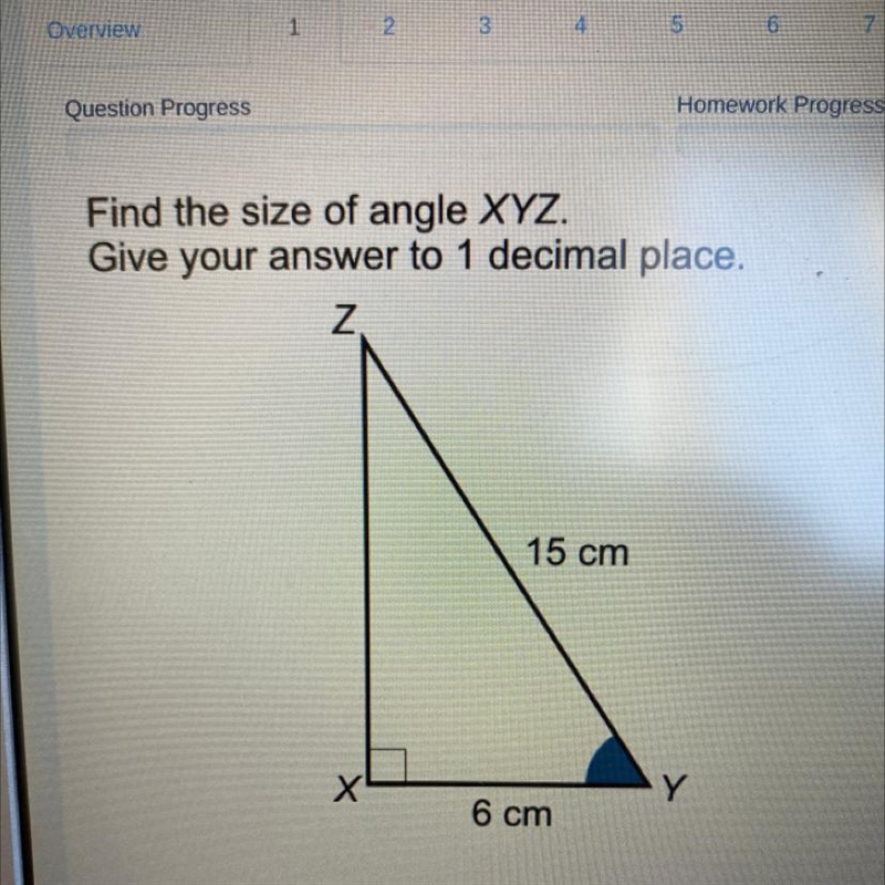 Find the size of the angle XYZ. Give your answer to 1 decimal place-example-1