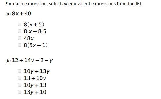 27 points please help me out which are equivalent-example-1