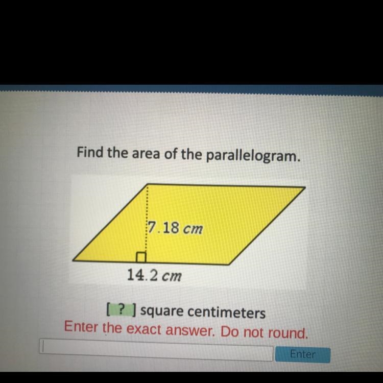 Find the area of the parallelogram￼-example-1