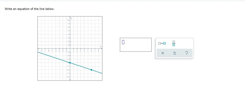 Write an equation of the line below-example-1