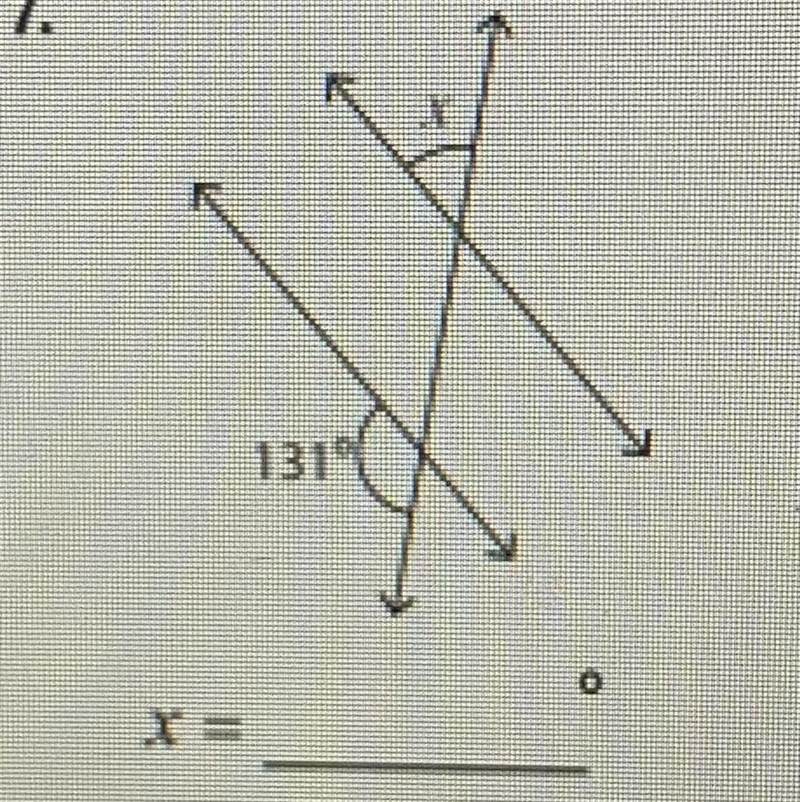 What does x= And what is the angle-example-1