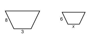 This scale drawing shows a reduction in a figure. What is the value of x? Enter your-example-1