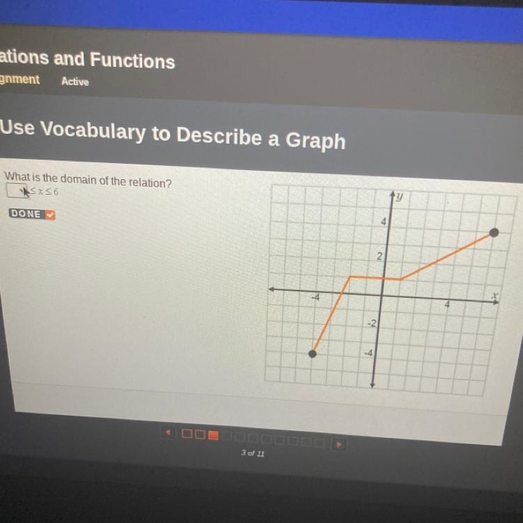 What is the domain of the relation?-example-1