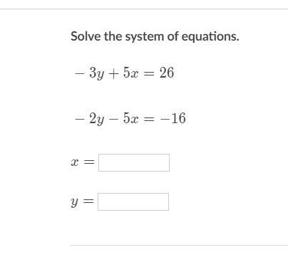 PLEASE HELPPP!! Solve the system of equations.-example-1